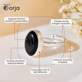 Black Obsidian Ring - WorldOfOorja