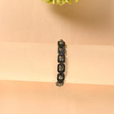 Black Metal Raw Pyrite Bracelet – image 5