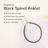 Benefits of Black Spinel Anklet – World of Oorja