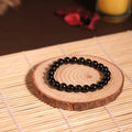Black Tourmaline bracelet for protection from negative energy and EMF shielding - AAA grade natural crystal