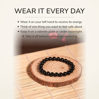 How to wear your Black Tourmaline Bracelet