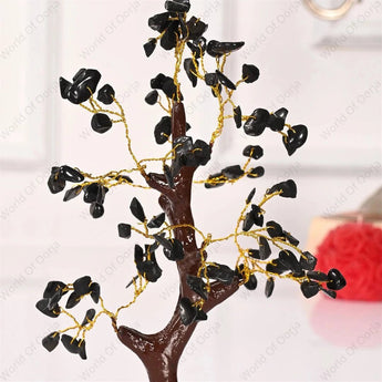 Black Tourmaline Crystal Tree - WorldOfOorja