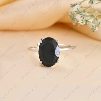 Black Tourmaline Ring - WorldOfOorja