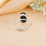 Black Tourmaline Ring - WorldOfOorja