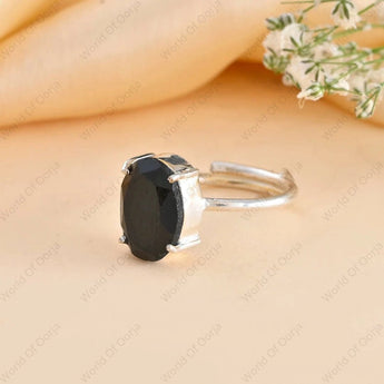 Black Tourmaline Ring - WorldOfOorja