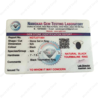 Black Tourmaline Ring - WorldOfOorja