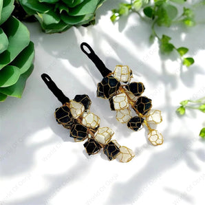 Black Tourmaline & Selenite Hanging (Small) - WorldOfOorja