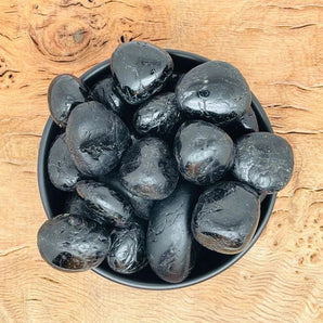Black Tourmaline Tumble Stones - WorldOfOorja