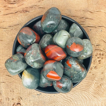 Bloodstone Tumble Stones - WorldOfOorja