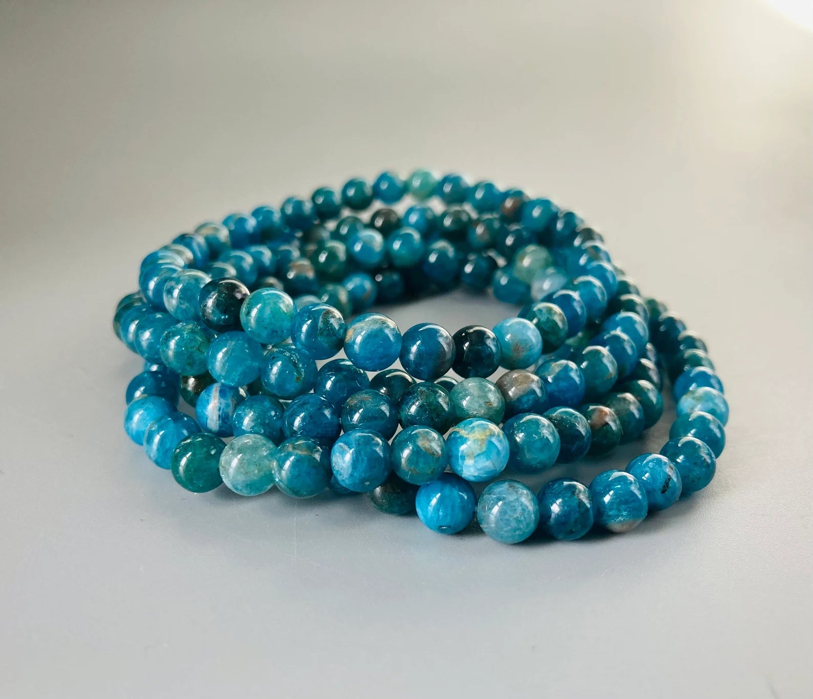 Blue Apatite Bracelet - WorldOfOorja