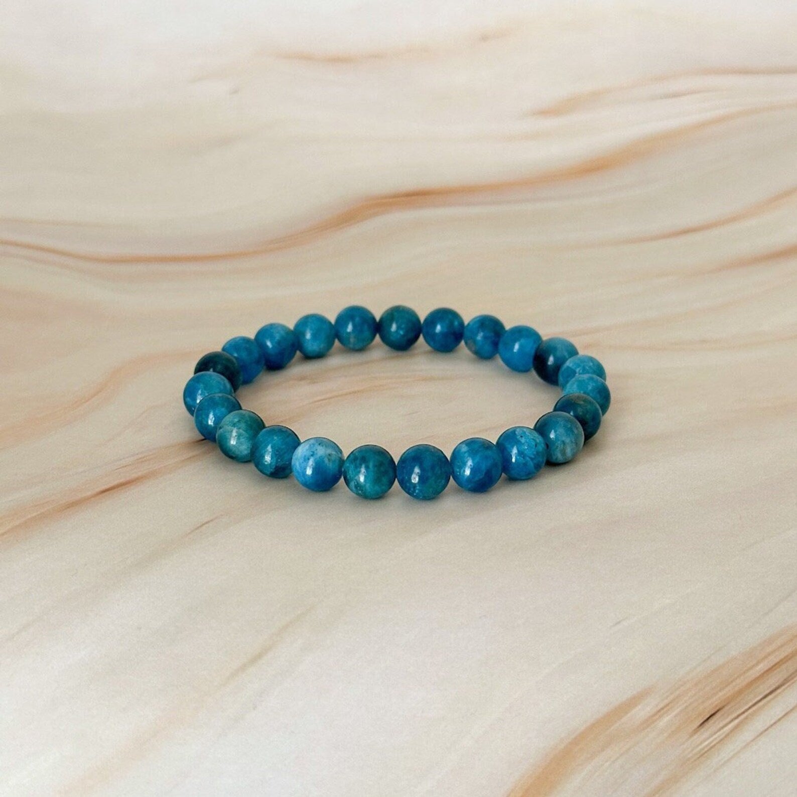 Blue Apatite Bracelet - WorldOfOorja