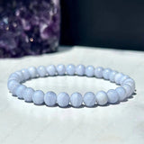 Blue Lace Agate Bracelet - WorldOfOorja