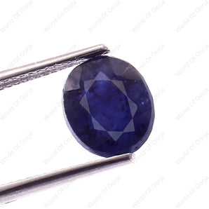 Blue Sapphire (Neelam) (4.25 Carat, 4.66 Ratti) - WorldOfOorja