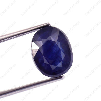 Blue Sapphire (Neelam) (6.10 Carat, 6.69 Ratti) - WorldOfOorja