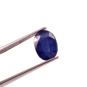 Blue Sapphire (Neelam) (6.38 Carat, 6.95 Ratti) - WorldOfOorja