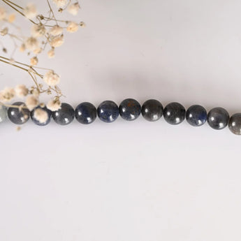Natural Blue Sapphire Silver Adjustable Bracelet (Neelam) – image 4