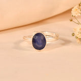 Blue Sapphire (neelam) Ring - WorldOfOorja