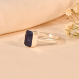 Blue Sapphire (neelam) Ring - WorldOfOorja