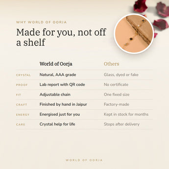 Why World of Oorja – Metal Dhan Yog Bracelet for Women made for you, finished by hand in Jaipur