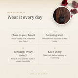 How to wear your 7 Chakra Flower of Life Pendant – daily wear, morning wish, recharge on selenite or moonlight