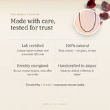 The Oorja promise – Black Spinel Necklace, certified and energised after you order