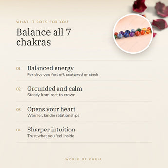 7 Chakra Mala benefits – World of Oorja