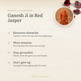 Red Jasper Ganesh Ji Murti (282 g) benefits – World of Oorja