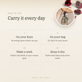 Raw Pyrite Keychain – carry it every day, how to use and where to keep it