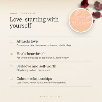 Rose Quartz Necklace benefits – World of Oorja