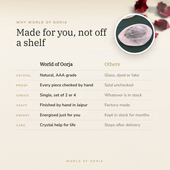 Why World of Oorja – Clear Quartz Crystal Diya
