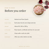 Raw Rose Quartz – good to know before you order