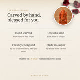 The Oorja promise – Red Jasper Ganesh Ji Murti (282 g)