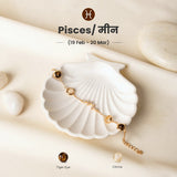 Pisces constellation bracelet in gold