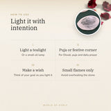 Clear Quartz Crystal Diya – light it with intention, how to use and where to keep it