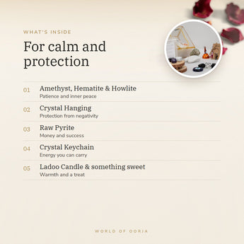 The Grounded Calm Gift Set benefits – World of Oorja