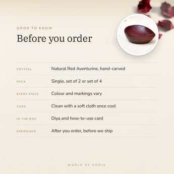 Red Aventurine Crystal Diya – good to know before you order