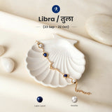 Libra constellation bracelet in gold