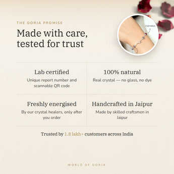 The Oorja promise – Taurus bracelet, lab certified