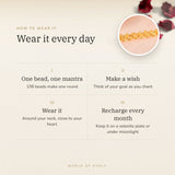 How to wear your Citrine Mala – daily wear, recharge on selenite or moonlight