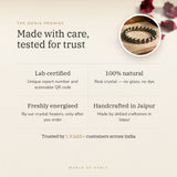 The Oorja promise – Hematite Bracelet, lab certified and energised after you order