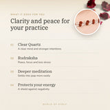 Clear Quartz & Rudraksha Mala benefits – World of Oorja