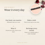 How to wear your Sulemani Hakik Mala – daily wear, recharge on selenite or moonlight