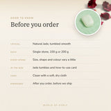 Jade Tumble Stones – good to know before you order