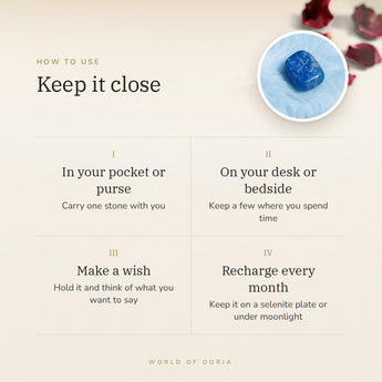 Lapis Lazuli Tumble Stones – keep it close, how to use and where to keep it