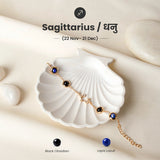 Sagittarius constellation bracelet in gold