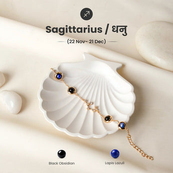 Sagittarius constellation bracelet in gold
