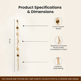 Pisces bracelet specifications – gold