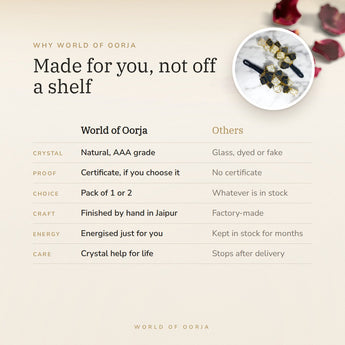 Why World of Oorja – Black Tourmaline & Selenite Hanging (Small)