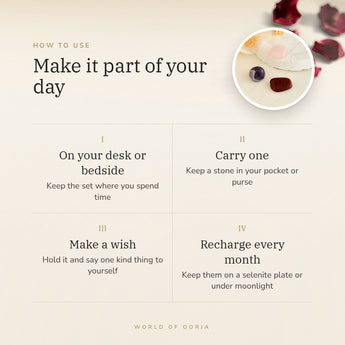 Love & Happiness Kit – make it part of your day, how to use and where to keep it