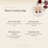 How to wear your Amethyst Hanging Earrings – daily wear, recharge on selenite or moonlight